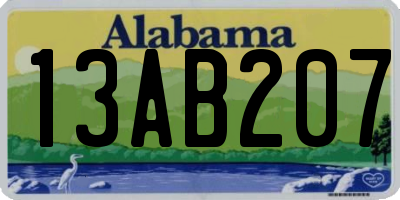 AL license plate 13AB207