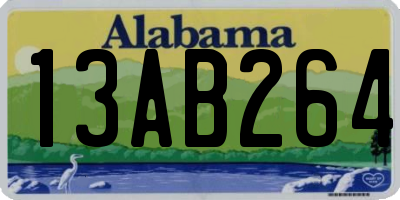 AL license plate 13AB264