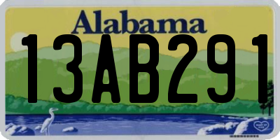 AL license plate 13AB291