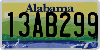 AL license plate 13AB299
