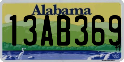 AL license plate 13AB369