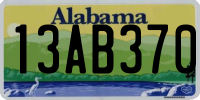 AL license plate 13AB370