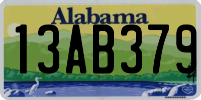 AL license plate 13AB379