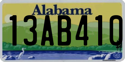 AL license plate 13AB410