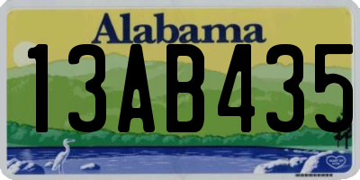 AL license plate 13AB435