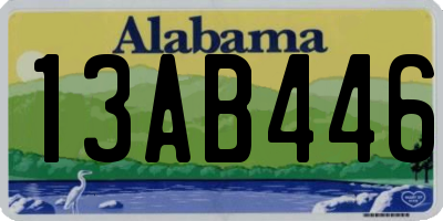 AL license plate 13AB446