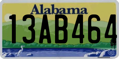 AL license plate 13AB464