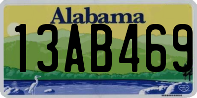 AL license plate 13AB469