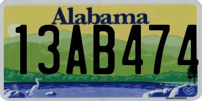 AL license plate 13AB474