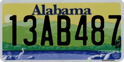 AL license plate 13AB487