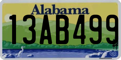 AL license plate 13AB499
