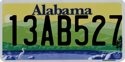 AL license plate 13AB527