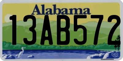 AL license plate 13AB572