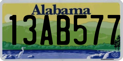 AL license plate 13AB577