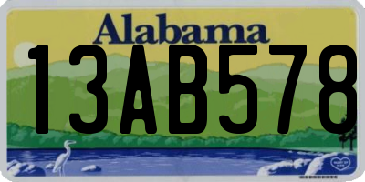 AL license plate 13AB578