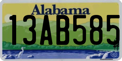 AL license plate 13AB585
