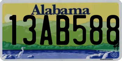 AL license plate 13AB588