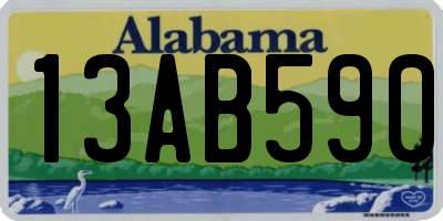 AL license plate 13AB590