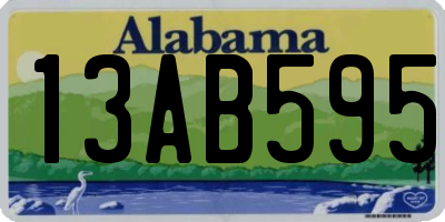 AL license plate 13AB595