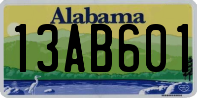 AL license plate 13AB601