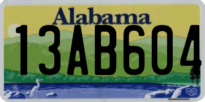 AL license plate 13AB604
