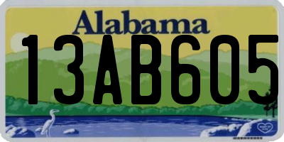 AL license plate 13AB605