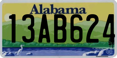 AL license plate 13AB624