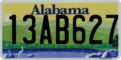AL license plate 13AB627