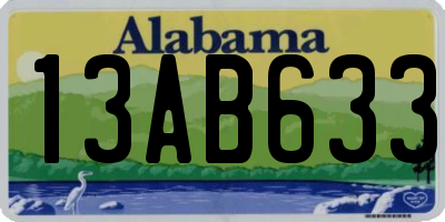 AL license plate 13AB633