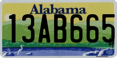 AL license plate 13AB665