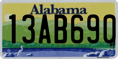 AL license plate 13AB690