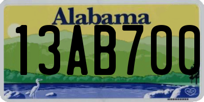 AL license plate 13AB700