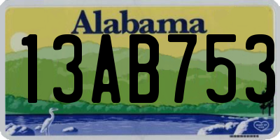 AL license plate 13AB753