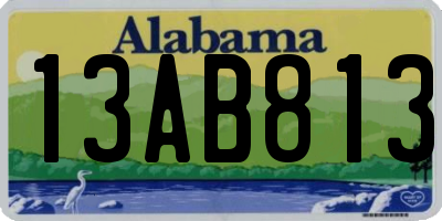 AL license plate 13AB813