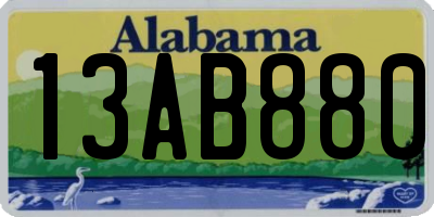 AL license plate 13AB880