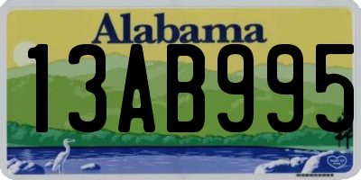 AL license plate 13AB995
