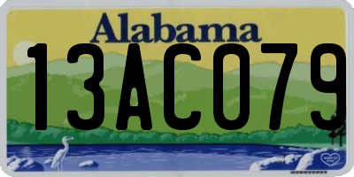 AL license plate 13AC079