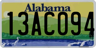 AL license plate 13AC094