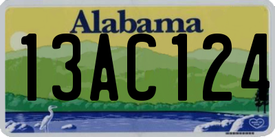AL license plate 13AC124