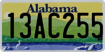 AL license plate 13AC255
