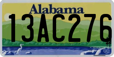 AL license plate 13AC276