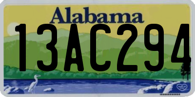 AL license plate 13AC294