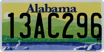 AL license plate 13AC296