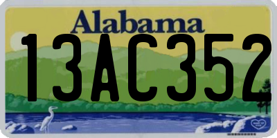 AL license plate 13AC352