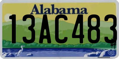 AL license plate 13AC483