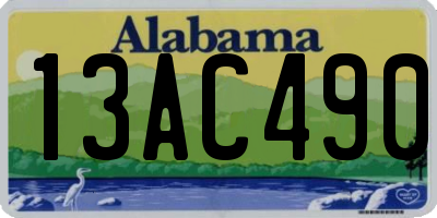 AL license plate 13AC490