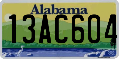 AL license plate 13AC604
