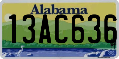 AL license plate 13AC636