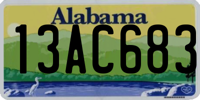 AL license plate 13AC683