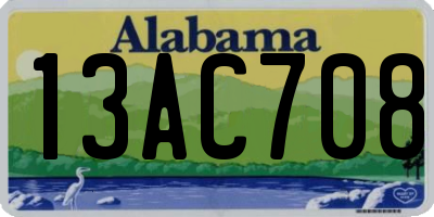 AL license plate 13AC708